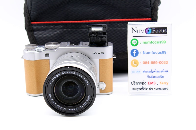 Fujifilm X-A3 เลนส์คิท 16-50mm สีน้ำตาลคาราเมล สภาพสวย อดีตประกัน เมนูภาษาไทย ใช้งานปกติ อุปกรณ์พร้อมกระเป๋า